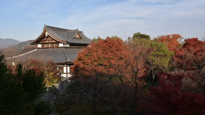 もみじ狩り 京都府山科区 紅葉名所めぐり1日目 【4】-(5)天台宗 青蓮院門跡 将軍塚青龍殿 あっ!これが将軍塚じゃん