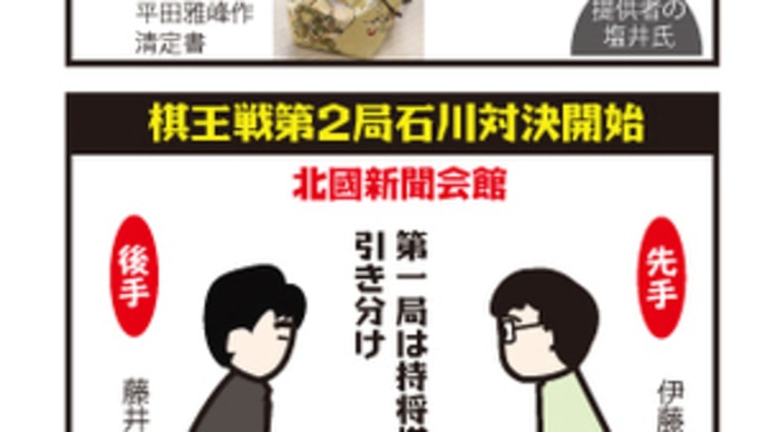 復興を祈念して棋王戦第２局