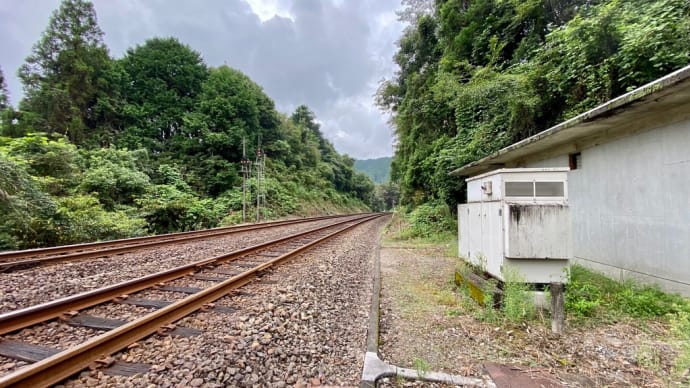 「川奥信号場」土佐くろしお鉄道中村線とJR四国予土線との分岐点 ループ線〔高知県黒潮町〕