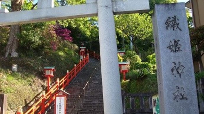 足利の街を見守る「織姫神社」♪、（２０２３春）。