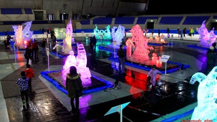 信州・長野 氷の彫刻展(於:エムウェーブ)へ・・・・・・!