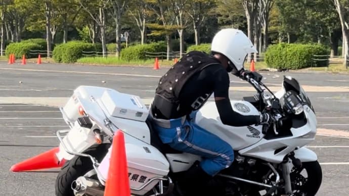 白バイ隊員さんの訓練