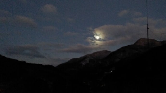 令和4年1月19日・夜明け前の月夜