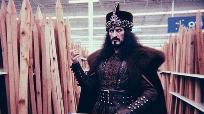Vlad Shopping Pencil In Hand For Measuring. 😀😁😅😂🤣😇😈🧛♂️🏬🛒✏️📏🦇🩸⚰️🪦
