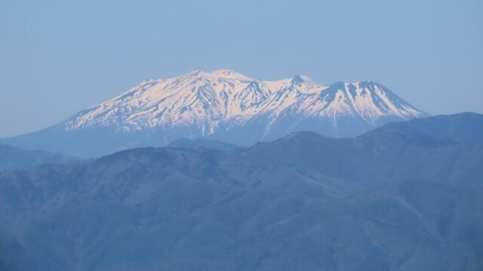 鉢伏山で見た御嶽山（おんたけさん）