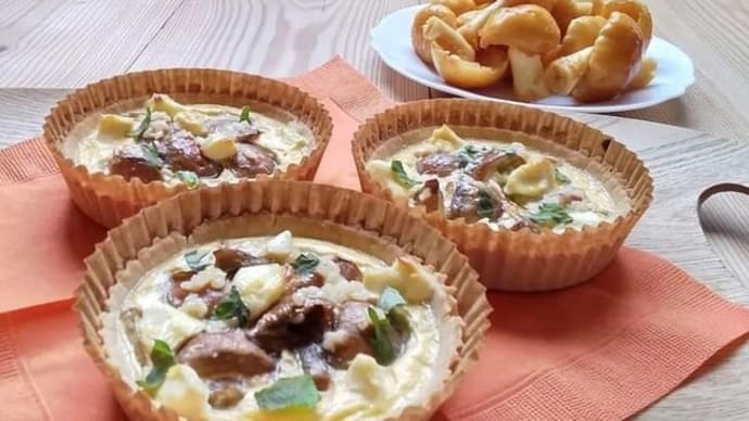 木滑のでっかいなめこ「なめたろう」のキッシュ