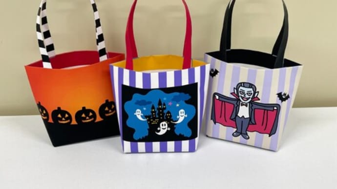 ハロウィンのペーパーバッグ