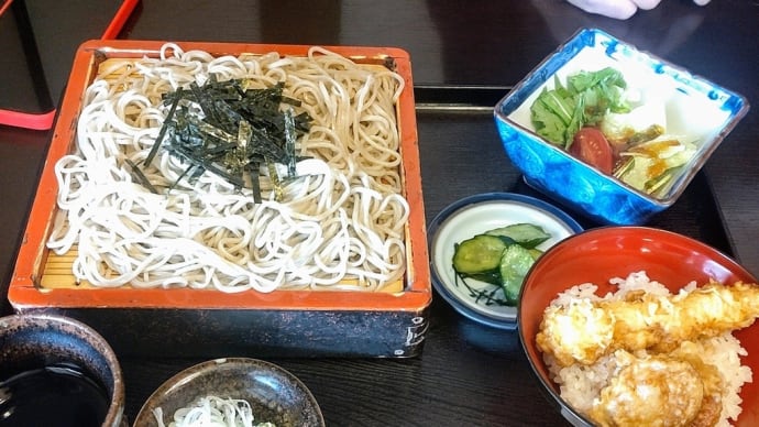ざる蕎麦とミニ天丼☆大福家@福島県白河市