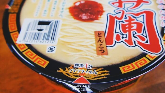 話題の一蘭カップ麺を食す