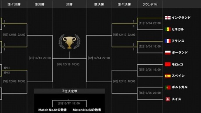 あなたも皆様も残念無念でしょう！！カタールＷ杯で日本が惜しくも敗退！！また次へ！！