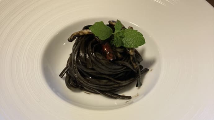 🍝パスタレシピ イカスミスパゲティ