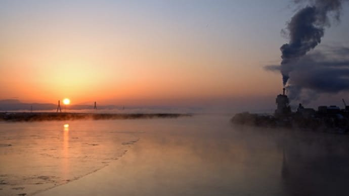 2024/03/06(水)曇り、今日の石狩川、夕張川の朝景色☆