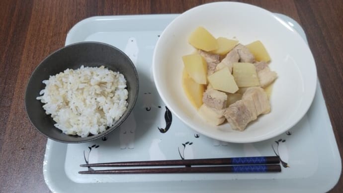 今夜はシンプルに「豚バラ大根」♬