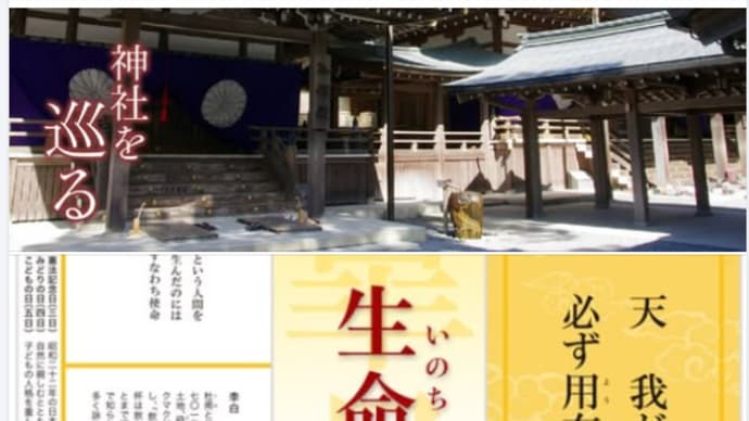 令和七年五月「生命の言葉」 李白・ご社宝めぐり ⛩