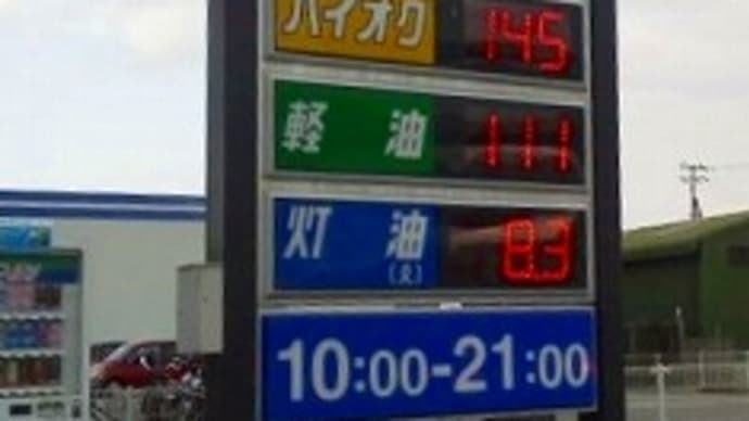 ガソリン価格 横ばい！？