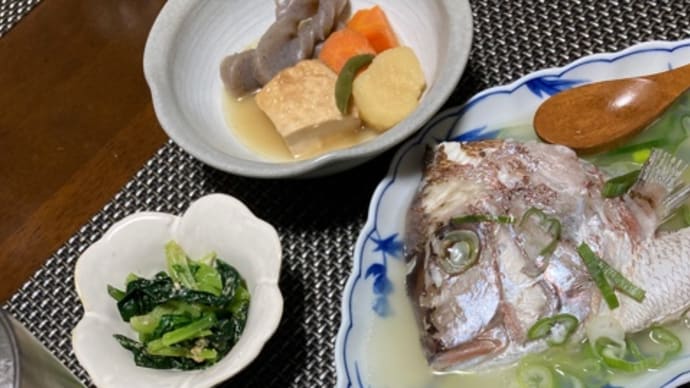 鯛めしとかぶとの酒蒸し