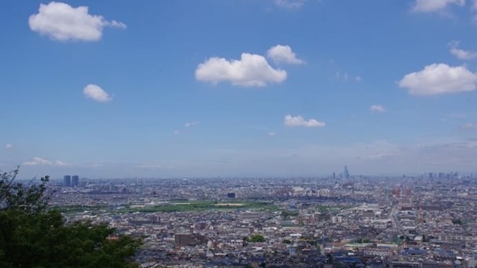 大阪平野一望のらくらく登山道を歩いてきました