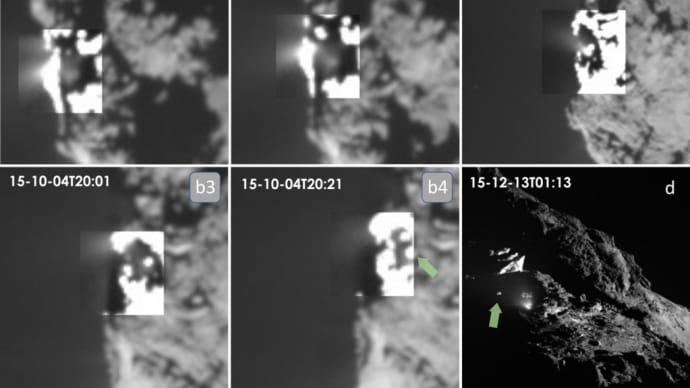 彗星67P/チュリュモフ・ゲラシメンコのコンスー地域における岩石移動