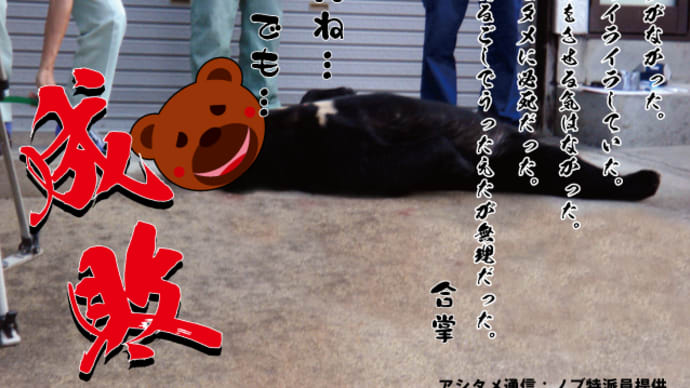 長井市内の熊は今・・・北中で射殺後・・・