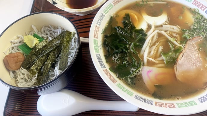 和歌山ラーメン めはり しらす丼 梅うどん