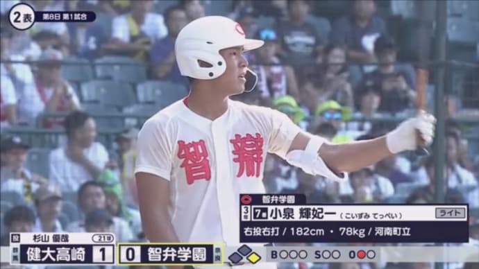 高校野球 智辯学園惜しくもベスト4ならず!