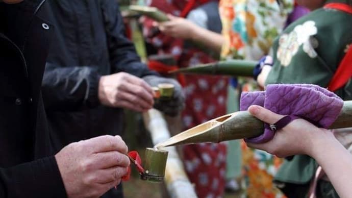 大安寺の笹酒祭り