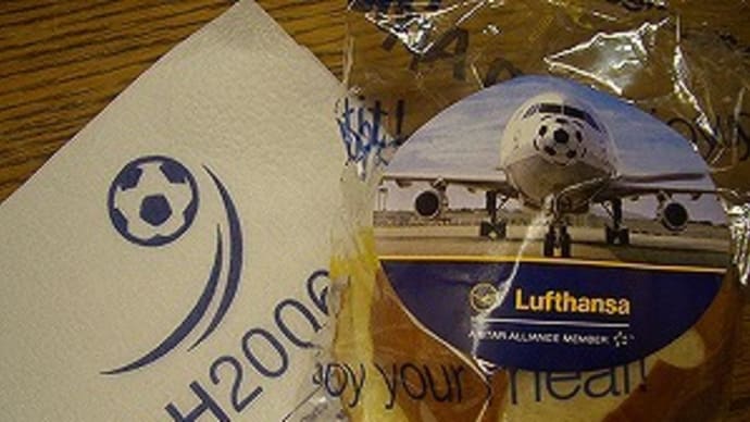 ルフト機内もW杯モード