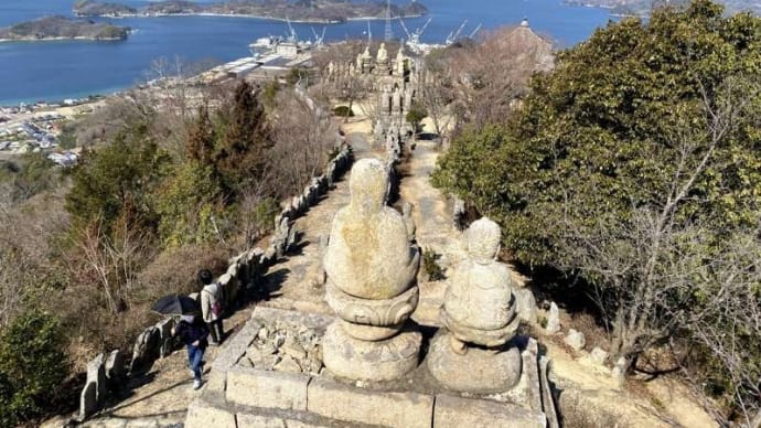 しまなみ海道「白滝山」山頂からのビュー、そして五百羅漢のそれぞれの表情、恋しき岩の謂れとは…