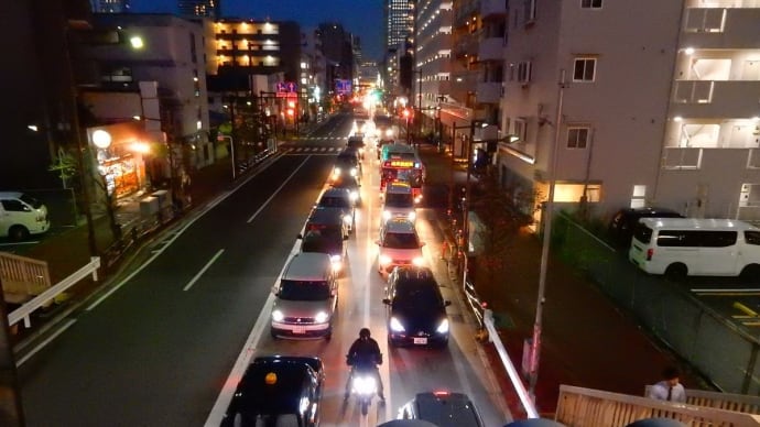 横断歩道橋より川崎駅方面を見る、、【第2京浜と県道140号線の交差点にて:尻手駅北側】2019.4.25