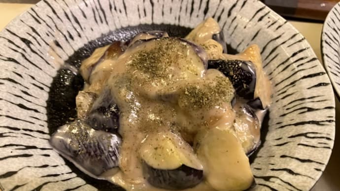 茄子のチーズ炒め