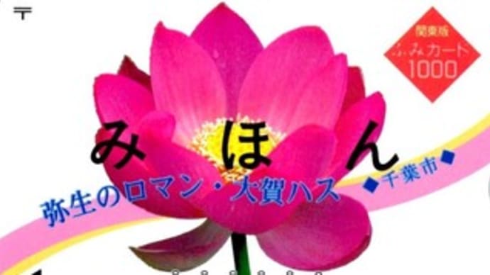 ふみカード(弥生のロマン・大賀ハス・1000円)