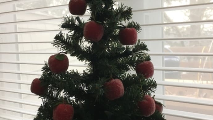 クリスマスツリーとリンゴのリファンド