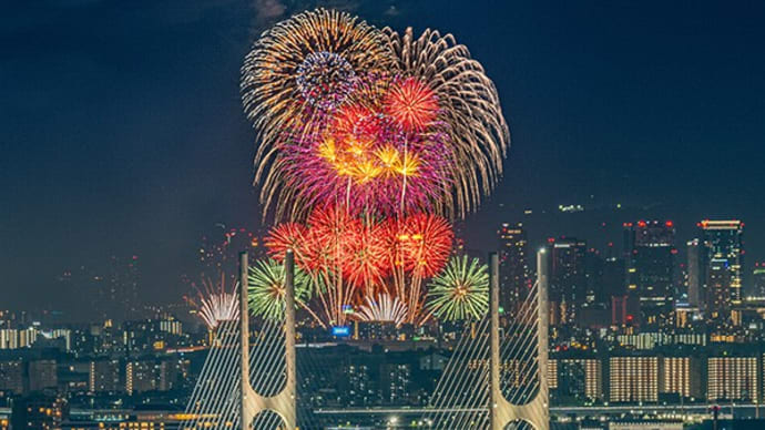 淀川花火(5日土曜日撮影)を「ライブコンポジット撮影」で撮る