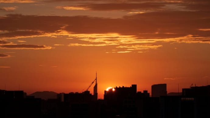 最近の夕日