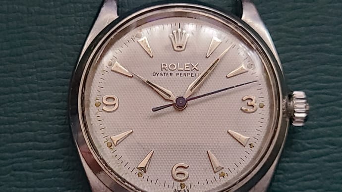 1957.ROLEX  6564 Oyster Perpual.　Waffle Dial.
