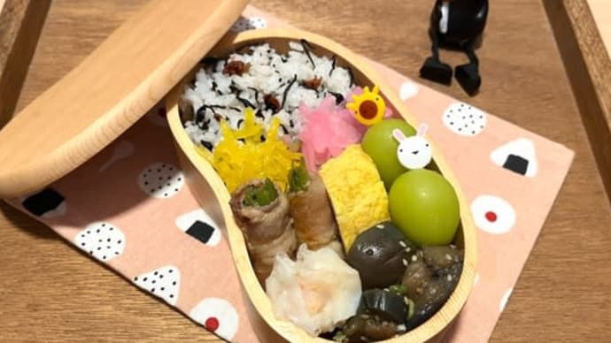 梅の実ひじきゴハン弁当^ - ^