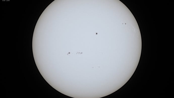 25/04/04 やっと晴れたので今日の太陽黒点でした♪