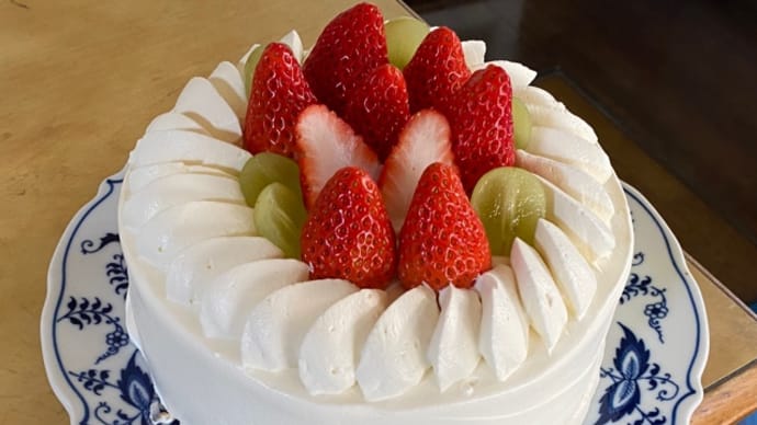 「来週は来れないから」って1週間早いお手製クリスマスケーキ