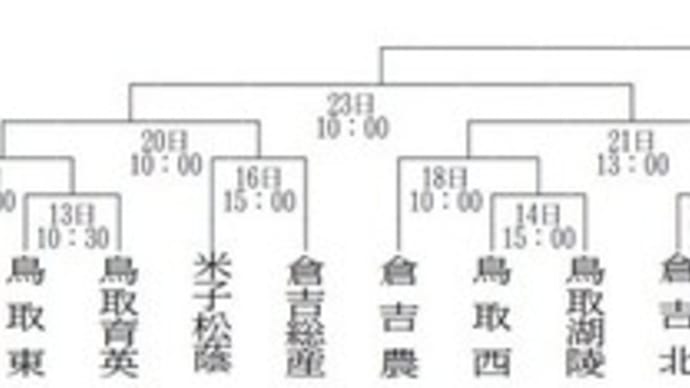 第101回 全国高等学校野球選手権 鳥取大会 組み合わせ