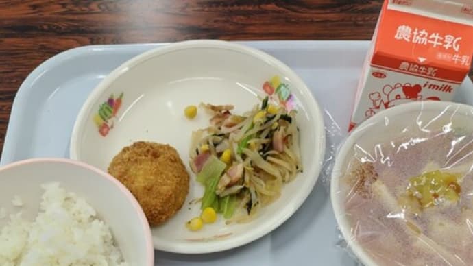 坂井市立明章小学校で自校式学校給食を試食