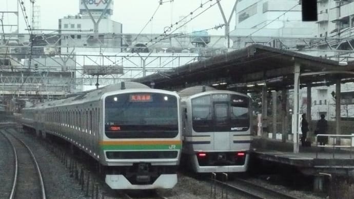 E231系 先頭車被り付き撮影(2) 【横須賀線:保土ヶ谷駅付近】2008.1.21