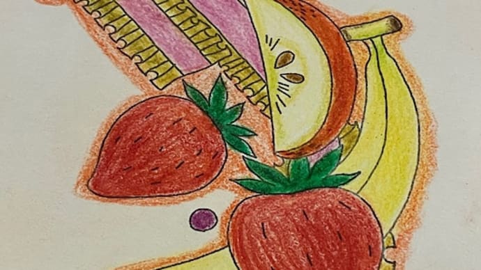フルーツを塗りました🍓🎨