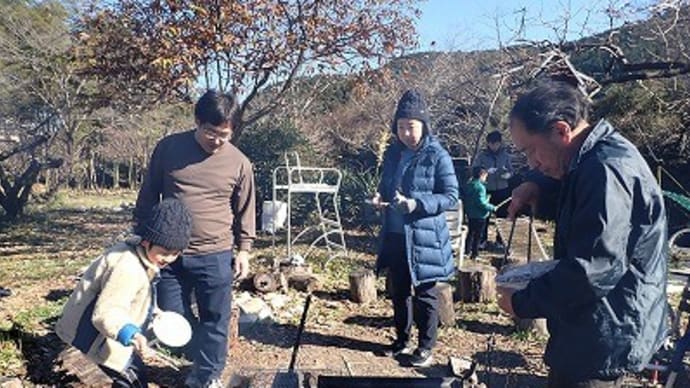 里山体験プログラム「焚火と竹の器作り」-2