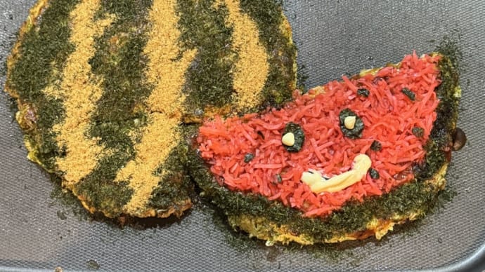 スイカお好み焼き