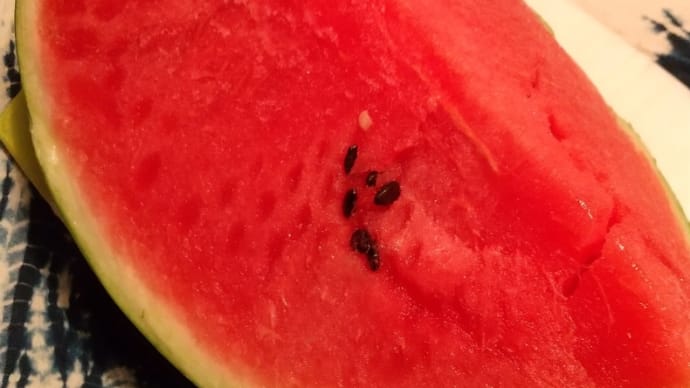 大きな🍉が届いたよ❗️