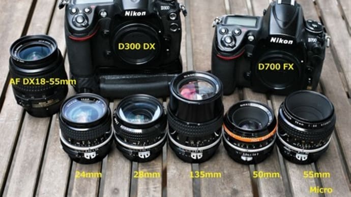 Nikonカメラ、フルサイズとAPS-C