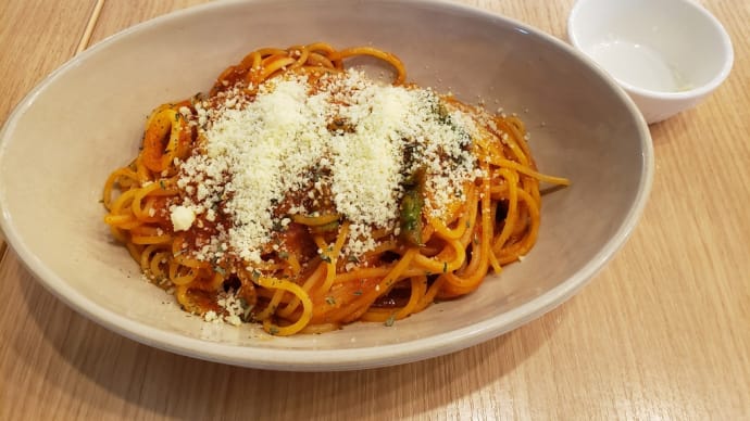 パスタを食べたわね。