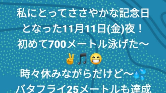 小さな記念日を大切にしていこうと思い、こちらに記録😁ジム活 水泳部