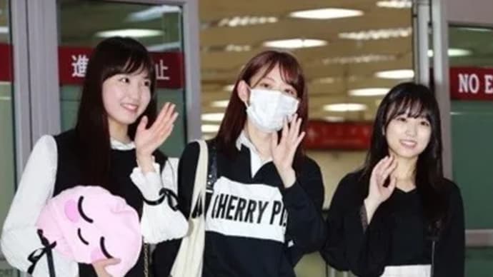 Japanese members of IZ*ONE arriving in Korea