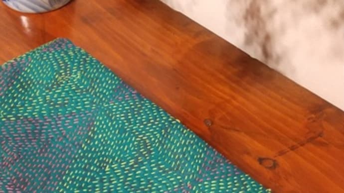 刺し子サリーの帯、再び